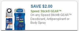 Coupon – $2.00 off any Speed Stick Gear