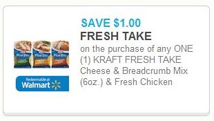 Coupon – $1.00 off one FRESH TAKE (6 oz.) & Fresh Chicken