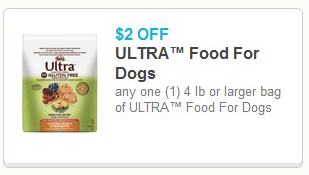 Coupon – $2 off Ultra food for dogs