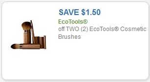 Coupon – $1.50 off two (2) EcoTools Cosmetic Brushes