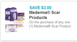 SAVE $3.00 on the purchase of any one (1) Mederma Scar Product