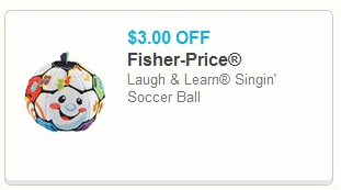 Coupon – $3.00 off Laugh & Learn Singin’ Soccer Ball