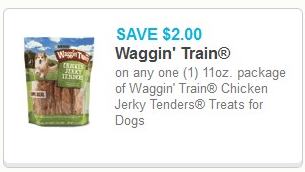 Coupon – $2.00 off 11oz Waggin Train Chicken Jerky Tenders