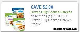 Coupon – $2.00 off Perdue Frozen Fully Cooked Chicken Product