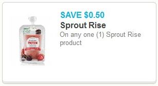 $0.50 off on any one (1) Sprout Rise product