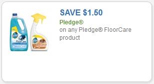 Coupon – $1.50 on any one (1) Pledge FloorCare product