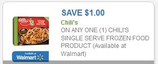 Coupons – Chili’s frozen foods single serve & multi serve