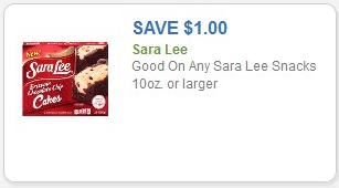 Coupon – $1.00 off (1) Sara Lee Snacks 10oz or larger