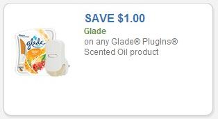 Coupon – $1.00 off on any Glade Plugins Scented Oil product