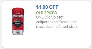 Coupon – $1.00 on one (1) Old Spice Antiperspirant/Deodorant