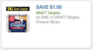 SAVE - $1.00 on one (1) Kraft singles cheese slices