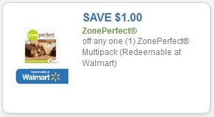 Coupon - $1.00 off on any one (1) ZonePerfect Multipack