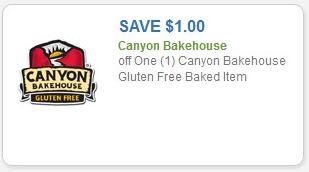 Coupon - $1.00 off (1) Canyon Bakehouse Gluten Free Baked Item