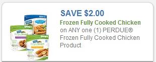 Coupon – $2.00 off (1) Perdue Frozen Fully Cooked Chicken product