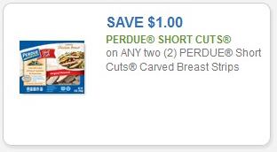 Coupon – $1.00 off (2) Perdue Short Cuts Carved Breast Strips