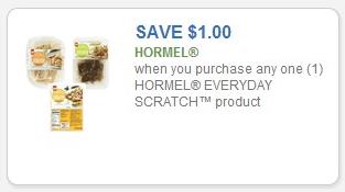 Coupon – $1.00 off (1) Hormel Everyday Scratch product