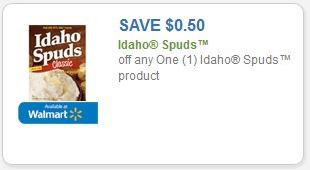 SAVE - $0.50 off any one (1) Idaho Spuds product