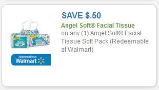 $0.50 off any Angel Soft Facial Tissue Soft Pack