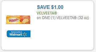 Coupon - $1.00 on one (1) Velveeta (32 oz)