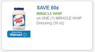 $0.50 on one (1) Miracle Whip Dressing (30 oz)