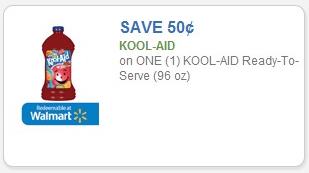 Coupon – $0.50 on one (1) Kool-Aid Ready-To-Serve (96 oz)