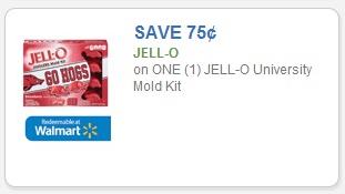 Coupon – $0.75 on one (1) JELL-O University Mold Kit