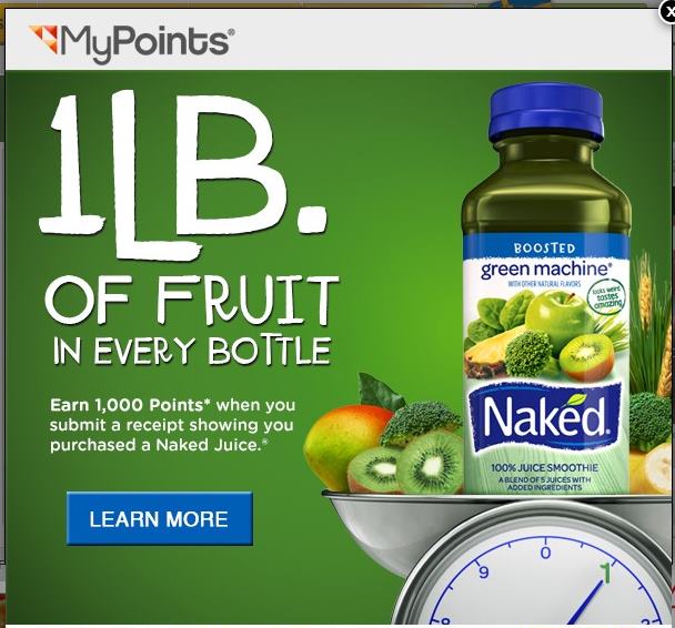 MyPoints offer – Naked Juice