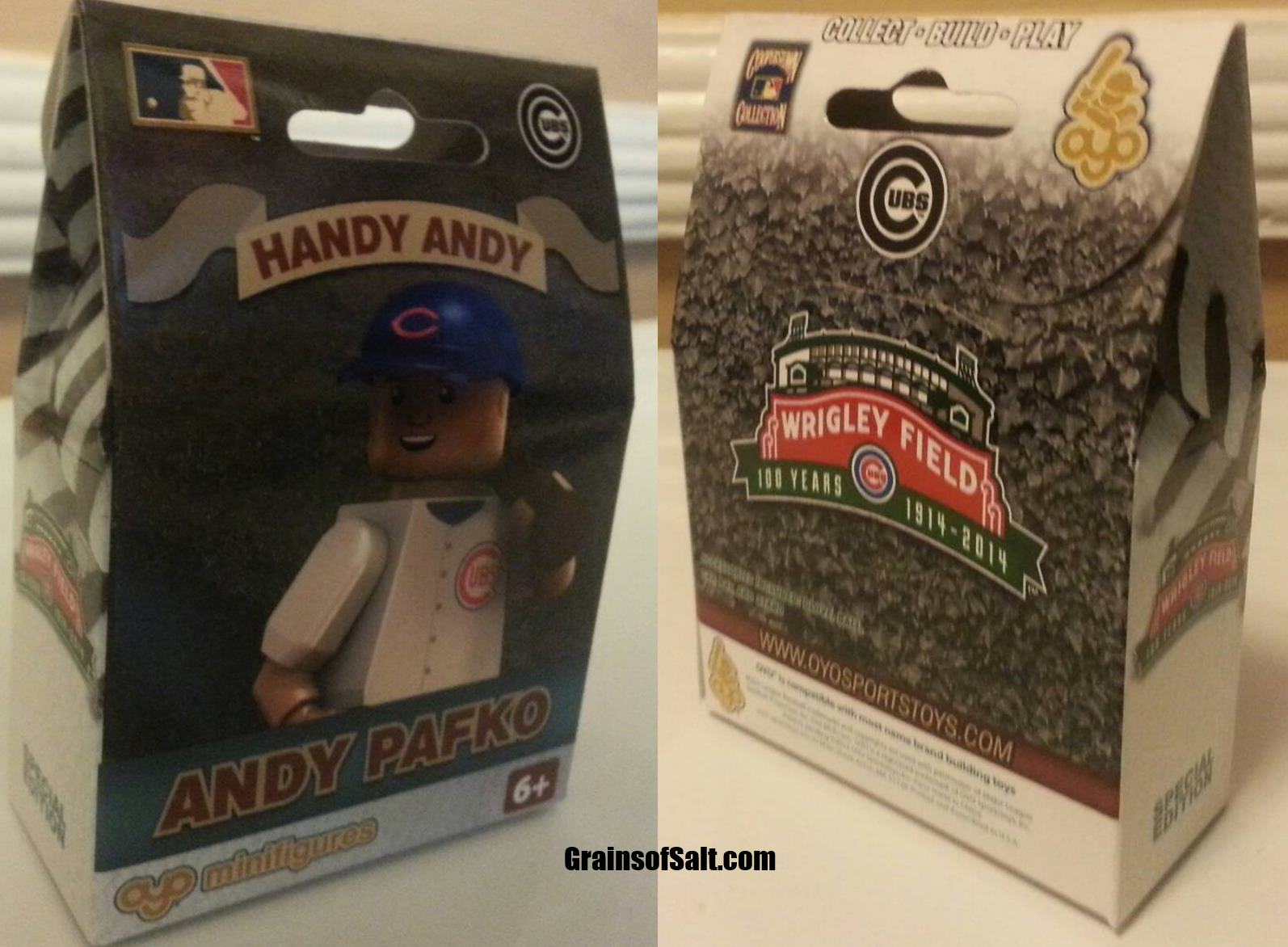 Handy Andy a '40s throwback OYO sports mini figure June 8th, 2014 - Cubs vs Mets. Cubs at Wrigley. First 5,000 kids.