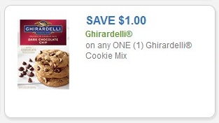 Save $1.00 Ghirardelli on any one (1) Ghirardelli Cookie Mix