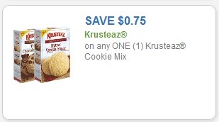 Save $0.75 Krusteaz on any one (1) Krusteaz Cookie Mix