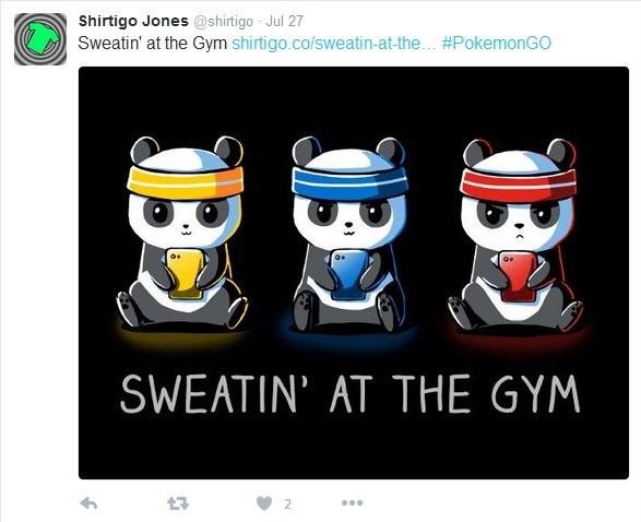 sweatin at the gym pokemon go panda shirtigo tshirt