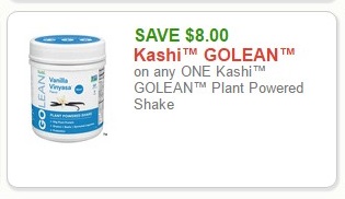 SAVE $8.00 Kashi GOLEAN on any ONE Kashi GOLEAN Plant Powered Shake