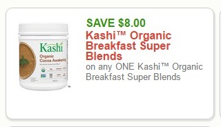 SAVE $8.00 Kashi Organic Breakfast Super Blends on any ONE Kashi Organic Breakfast Super Blends