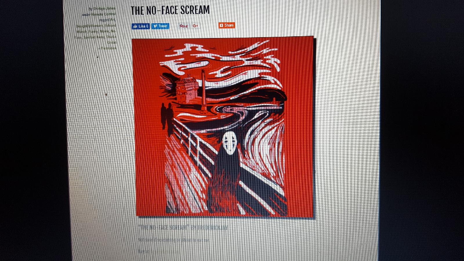 the no-face scream tshirt shirtigo