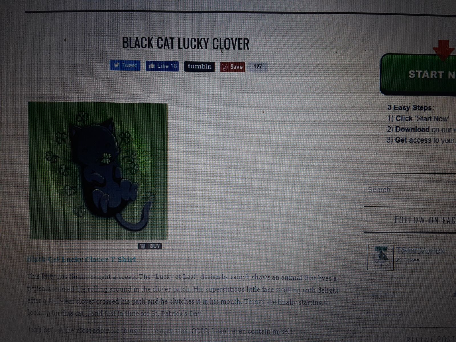 black cat lucky clover tshirt tshirtvortex