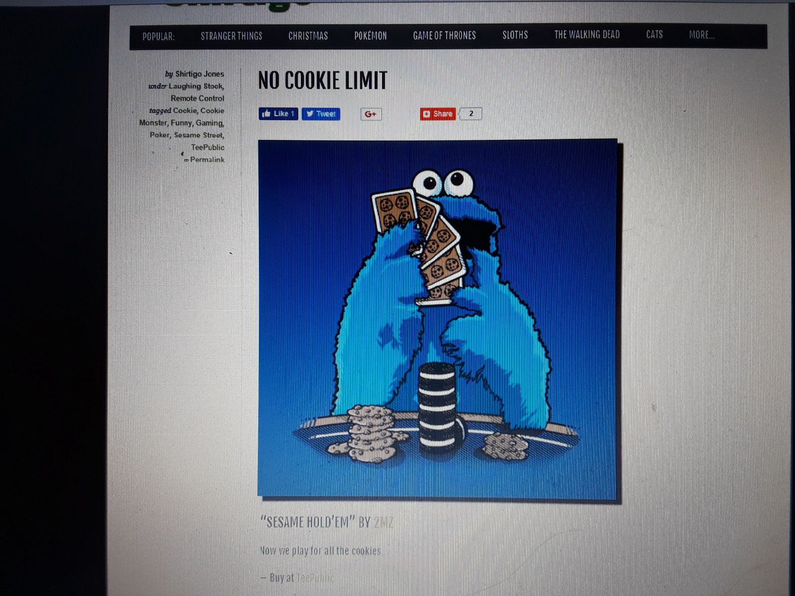 sesame street hold em poker cookie monster limit tshirt shirtigo