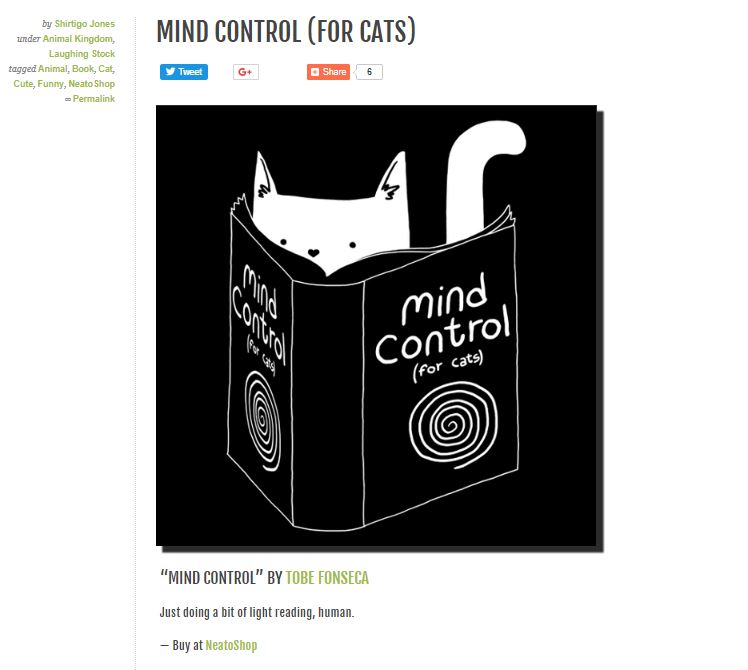 mind control for cats tshirt shirtigo