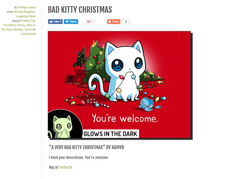 bad kitty christmast tshirt sweater shirtigo teeturtle