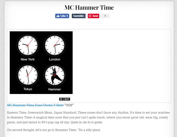 MC Hammer Time Zone Clocks tshirt tshirtvortex