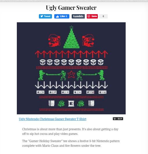 ugly gamer sweater nintendo christmas tshirt shirtigo
