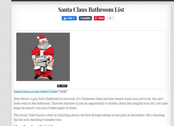 decembernineteenth19 (Santa Claus Bathroom List)