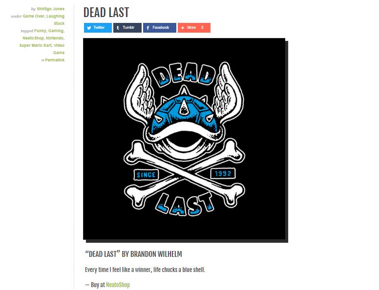 dead last tshirt shirtigo neatoshop