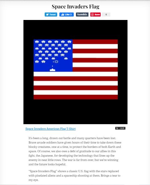 maytwentyfirst20 (Space Invaders Flag)