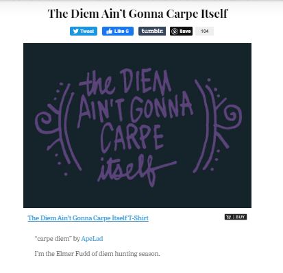 juneeleventh20 (The Diem Ain’t Gonna Carpe Itself)