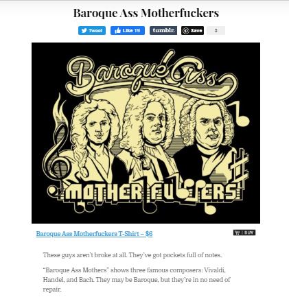 julysixteenth20 (Baroque Ass Mother F’ers)