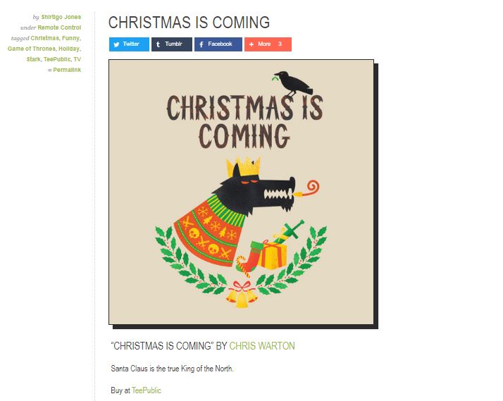 christmas is coming shirtigo tshirt teepublic