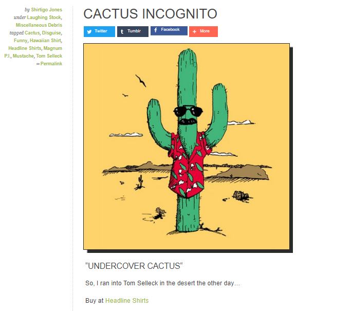 undercover cactus incognito tshirt headline shirtigo