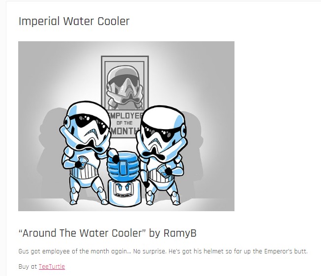 "Around the Water Cooler" by RamyB Imperial Water Cooler TeeTurtle