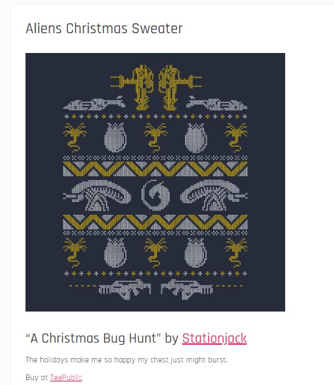 alien christmas sweater shirtigo
