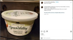 Green Valley creamery sour cream